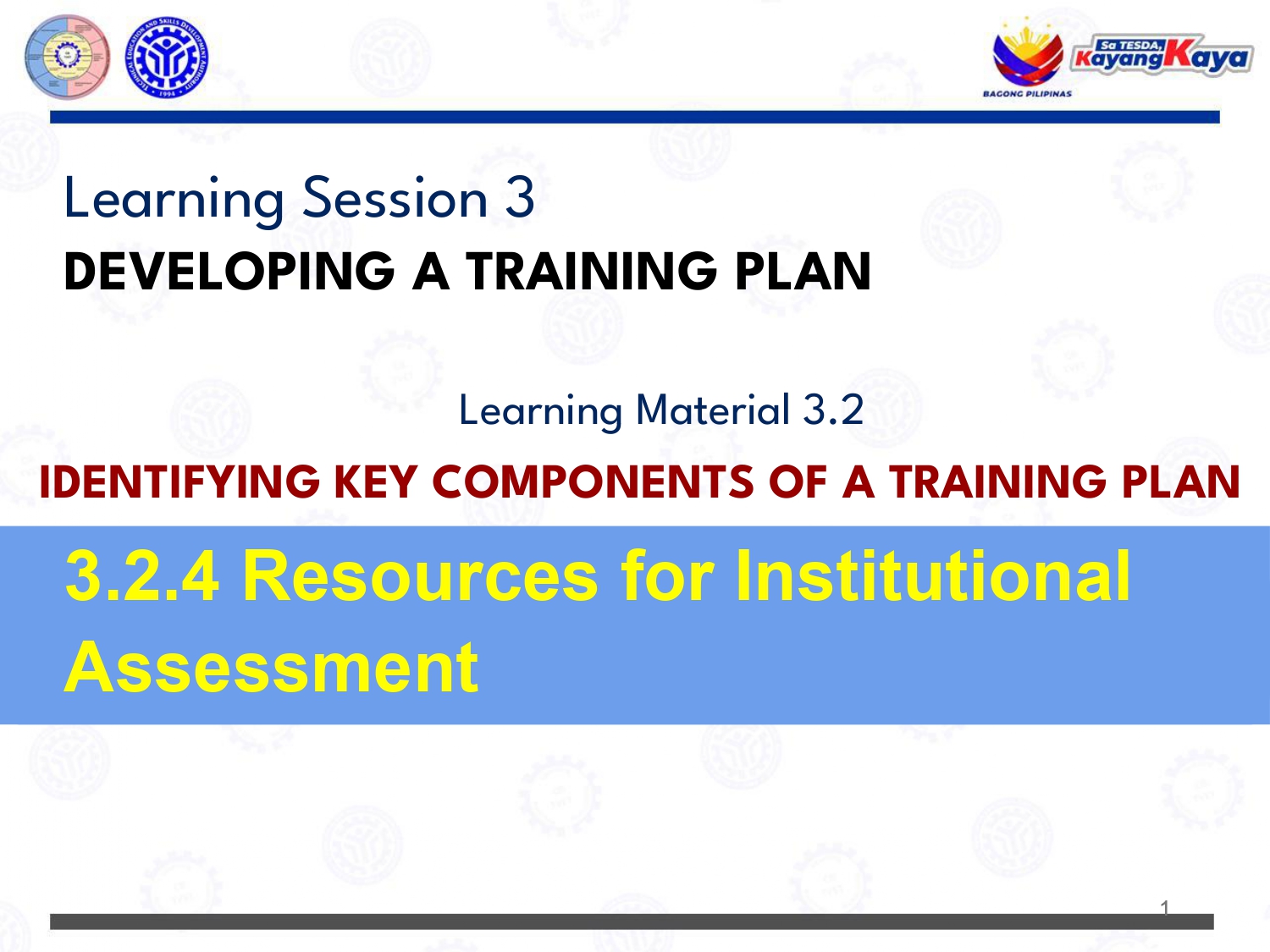 Resources for Institutional Assessment